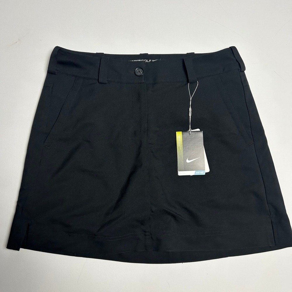 Nike Women Golf Performance Dri-FIT Skort Black Size 4 Skirt Athletic Tennis